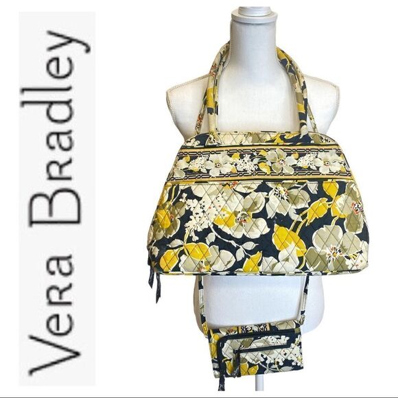 Vera Bradley Hipster Dogwood Shoulder Bag Purse and Crossbody Bag Bundle - Picture 3 of 13